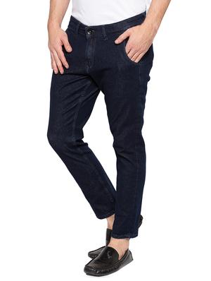 navy blue solid plain jeans - 16197896 - Standard Image - 2