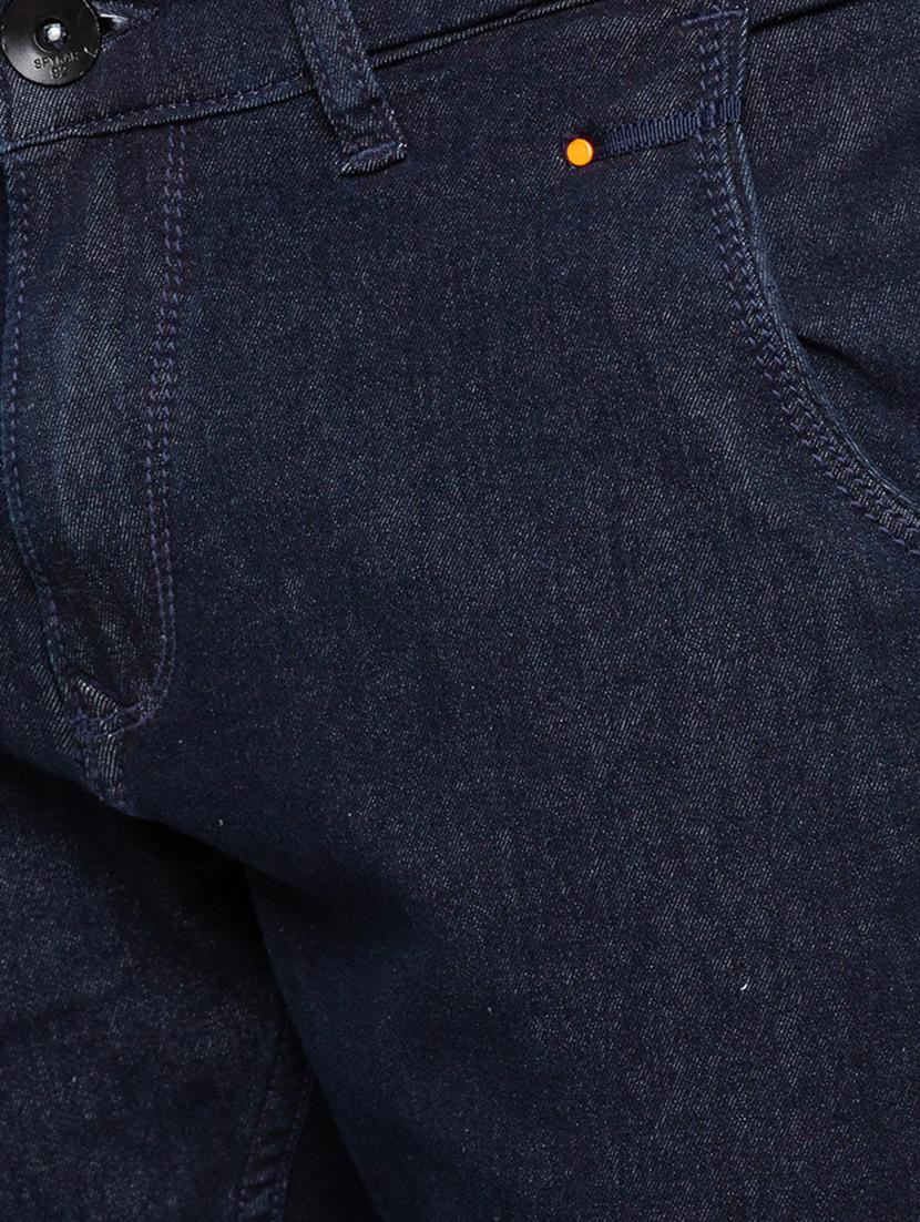 navy blue solid plain jeans - 16197896 - Zoom Image - 5