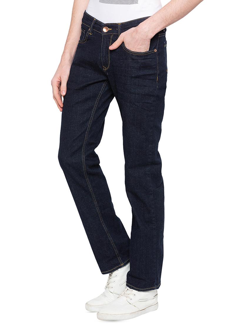 navy blue plain denim jeans - 16197904 - Zoom Image - 2