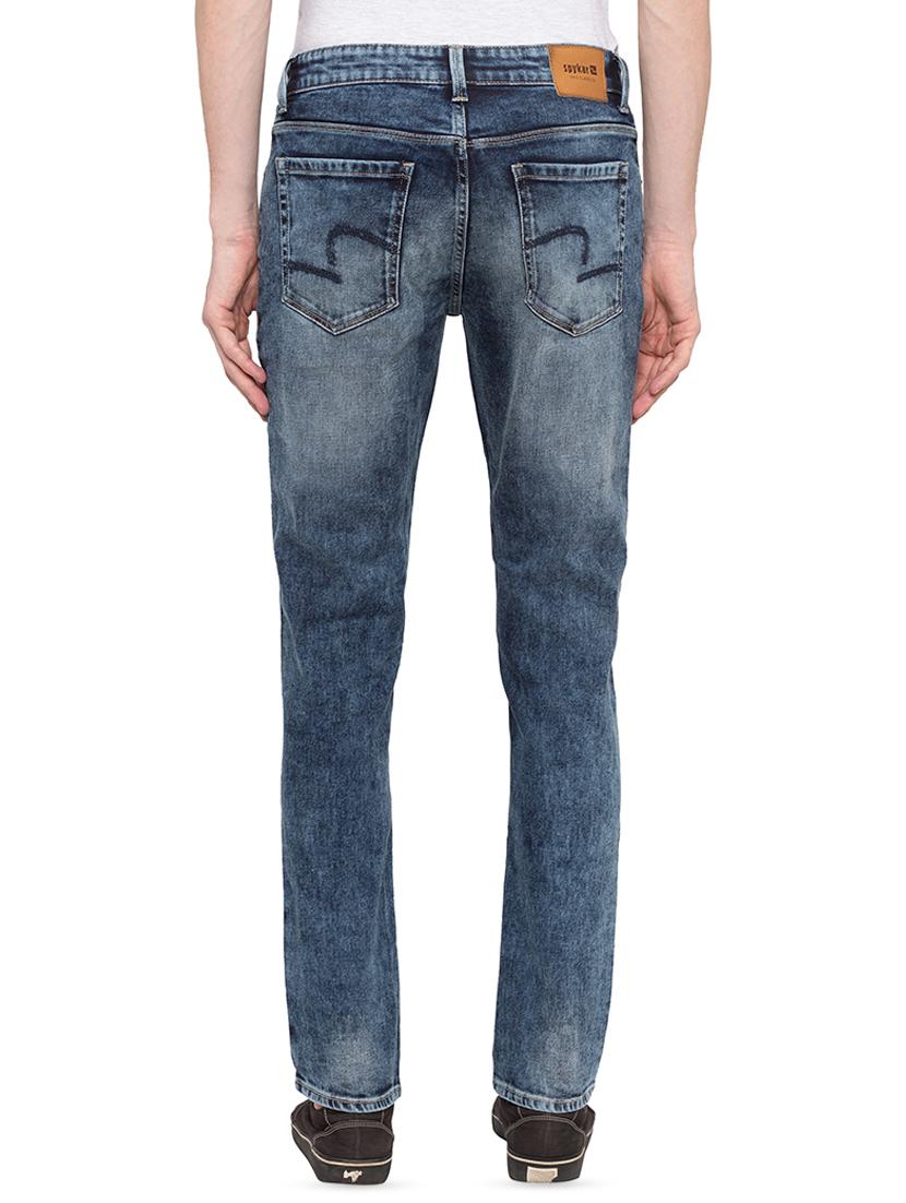 blue heavy washed jeans - 16197938 - Zoom Image - 3