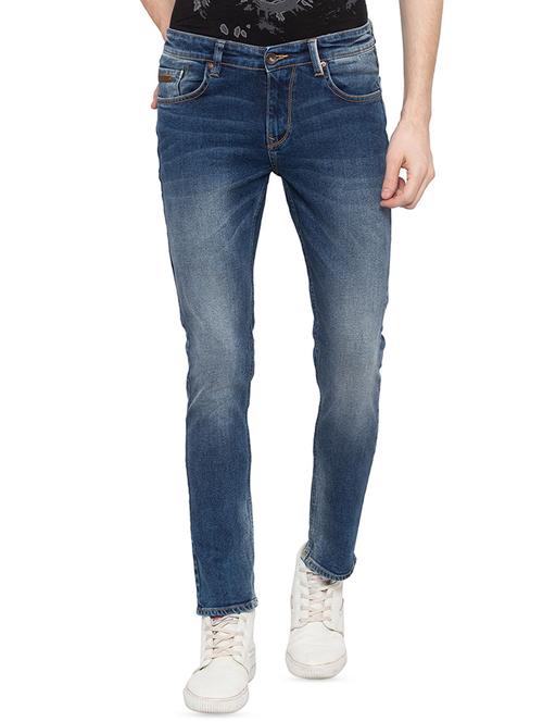 blue heavy washed jeans - 16197958 - Standard Image - 1