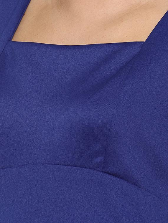 box pleated square neck flared dress - 16198001 - Zoom Image - 5
