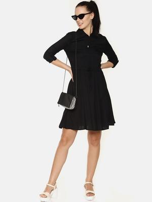 pocket detail drawstring a-line dress - 16198011 - Standard Image - 4
