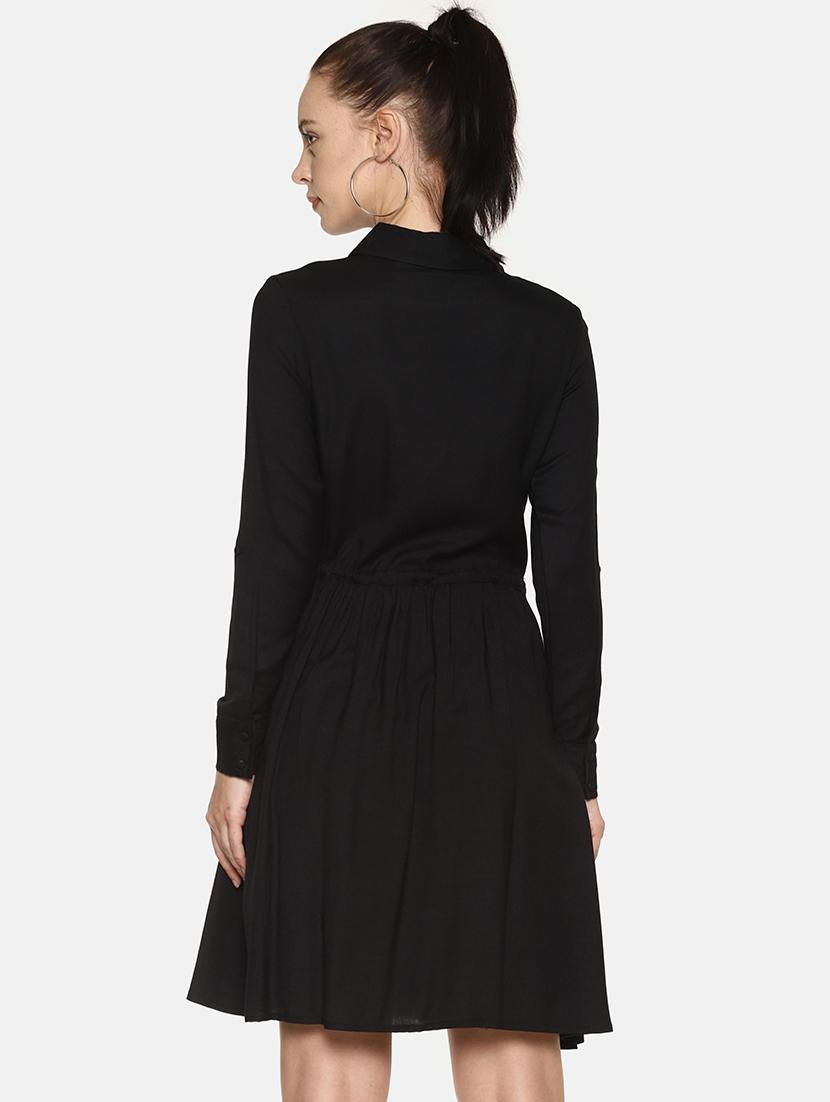 pocket detail drawstring a-line dress - 16198011 - Zoom Image - 3