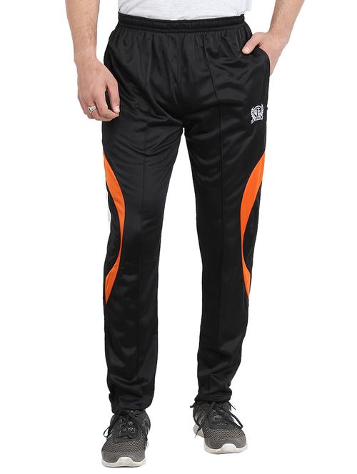 black polyester full length track pant - 16198349 - Very Small Image - 1