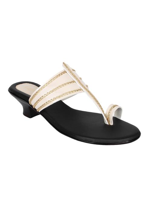 beige one toe sandals - 16198560 - Standard Image - 1