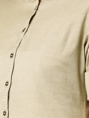 solid straight kurta - 16198899 - Standard Image - 4