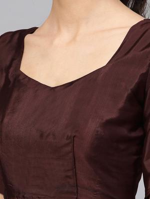 conversational printed saree with blouse - 16199645 - Standard Image - 3