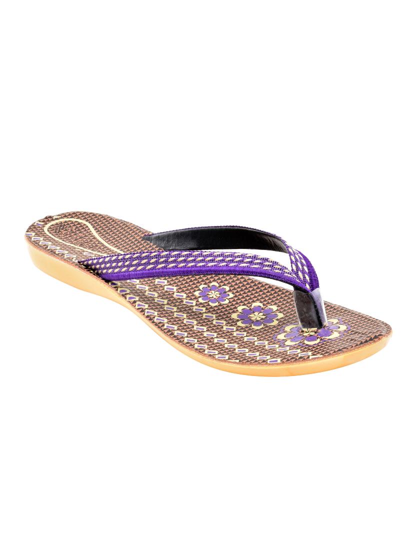 purple toe separator flip flops - 16199676 - Zoom Image - 1