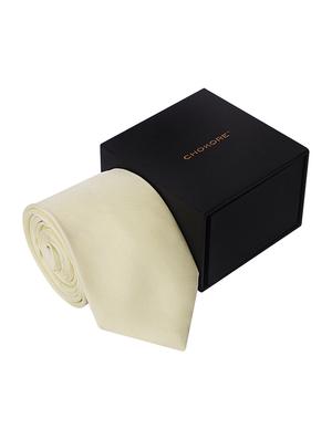 off white satin tie - 16199807 - Standard Image - 2