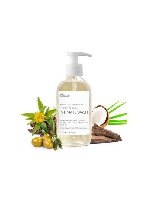 sirona natural ph balanced intimate wash helps reduce odor, itching & maintains hygiene for men and women - 200 ml - 16200435 - Standard Image - 1