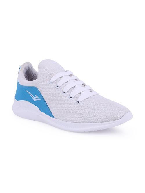white mesh lace up sport shoes - 16200490 - Standard Image - 1