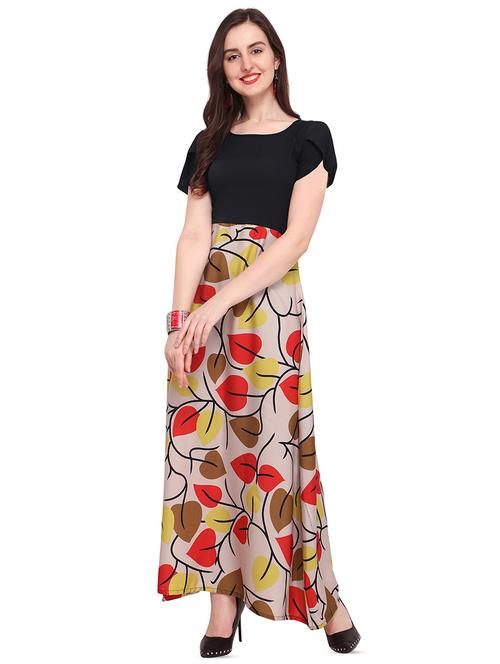 tulip sleeved maxi dress - 16200652 - Standard Image - 1
