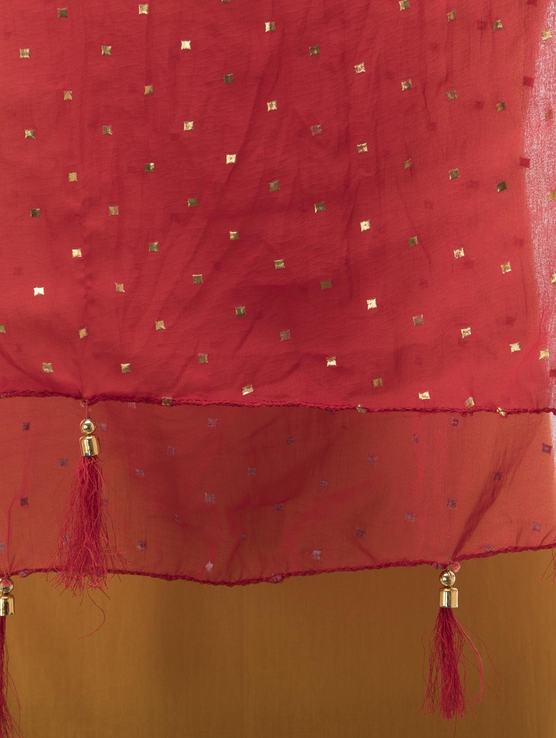 pita embellished dupatta - 16200706 - Zoom Image - 2