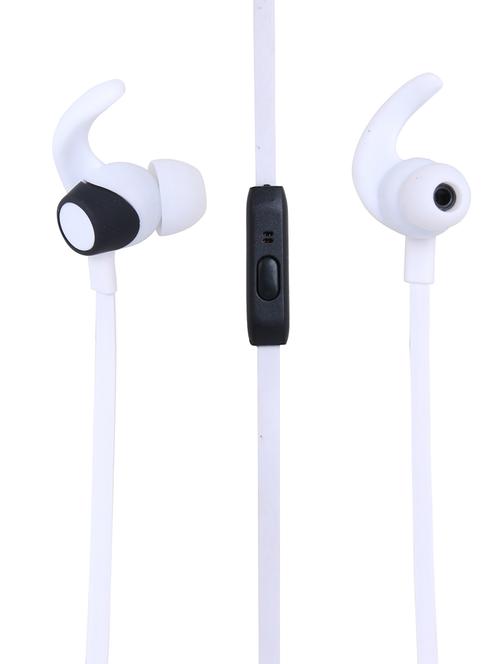 white plastic in ear phones - 16200785 - Standard Image - 1