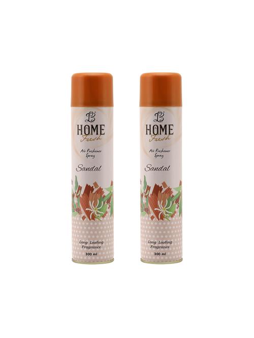 HOME Fresh Sandal Wood Fragrance?Air Freshener for HOME/Office /Car/Room (Pack of 2 -300 ml each) - 16201403 - Standard Image - 1