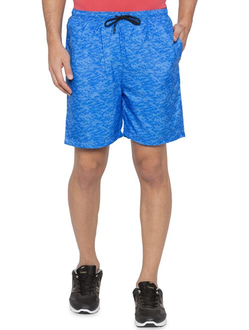 blue printed shorts - 16201595 - Standard Image - 1