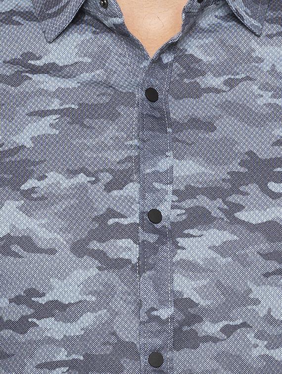 grey camouflage casual shirt - 16201596 - Zoom Image - 5