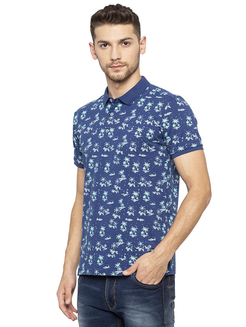 blue all over print t-shirt - 16201604 - Zoom Image - 2