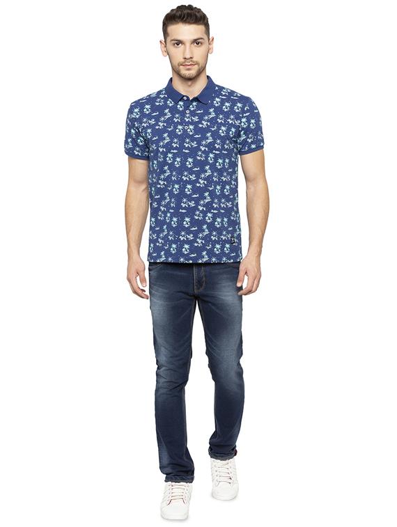 blue all over print t-shirt - 16201604 - Zoom Image - 4