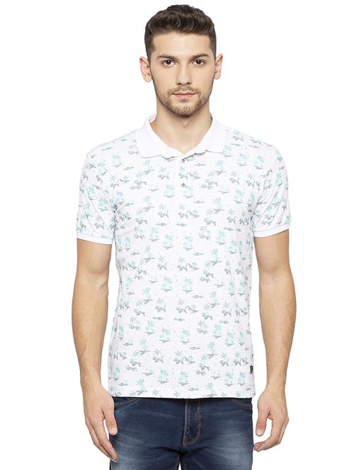 white all over print t-shirt - 16201605 - Standard Image - 1