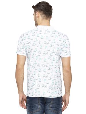 white all over print t-shirt - 16201605 - Standard Image - 3