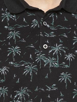 black all over print t-shirt - 16201606 - Standard Image - 5