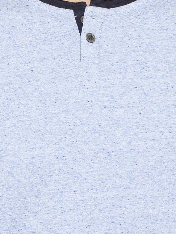 blue solid t-shirt - 16201610 - Zoom Image - 5