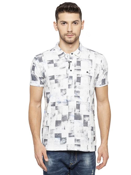 white all over print t-shirt - 16201614 - Standard Image - 1