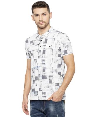 white all over print t-shirt - 16201614 - Standard Image - 2
