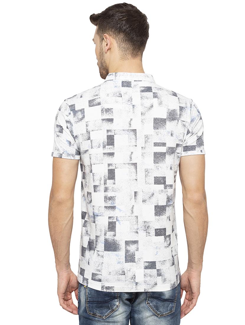 white all over print t-shirt - 16201614 - Zoom Image - 3