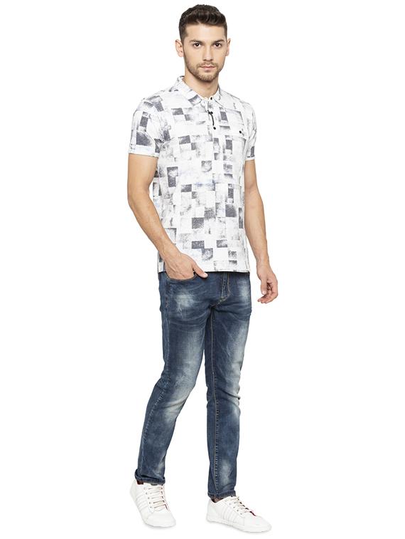 white all over print t-shirt - 16201614 - Zoom Image - 4