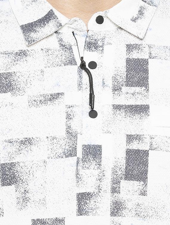 white all over print t-shirt - 16201614 - Zoom Image - 5