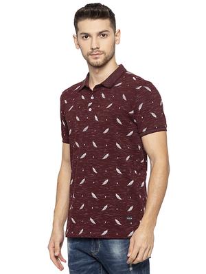 maroon all over print t-shirt - 16201618 - Standard Image - 2