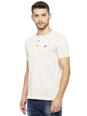 beige henley neck t-shirt - 16201619 - Standard Image - 2