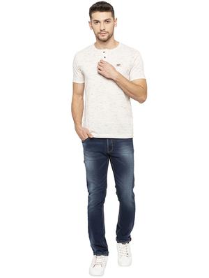 beige henley neck t-shirt - 16201619 - Standard Image - 4