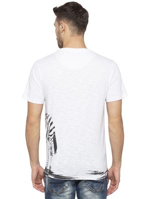 white front print t-shirt - 16201629 - Standard Image - 3