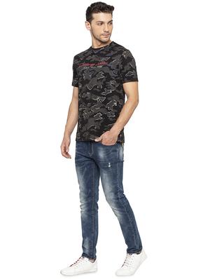 black camouflage all over print t-shirt - 16201630 - Standard Image - 4