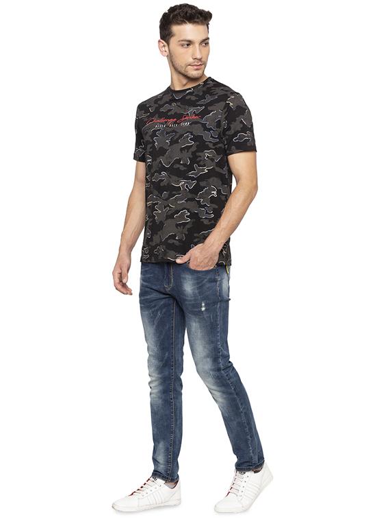 black camouflage all over print t-shirt - 16201630 - Zoom Image - 4