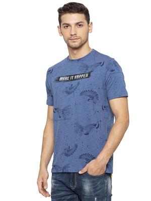 blue all over print t-shirt - 16201631 - Standard Image - 2