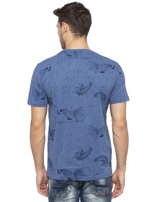 blue all over print t-shirt - 16201631 - Standard Image - 3