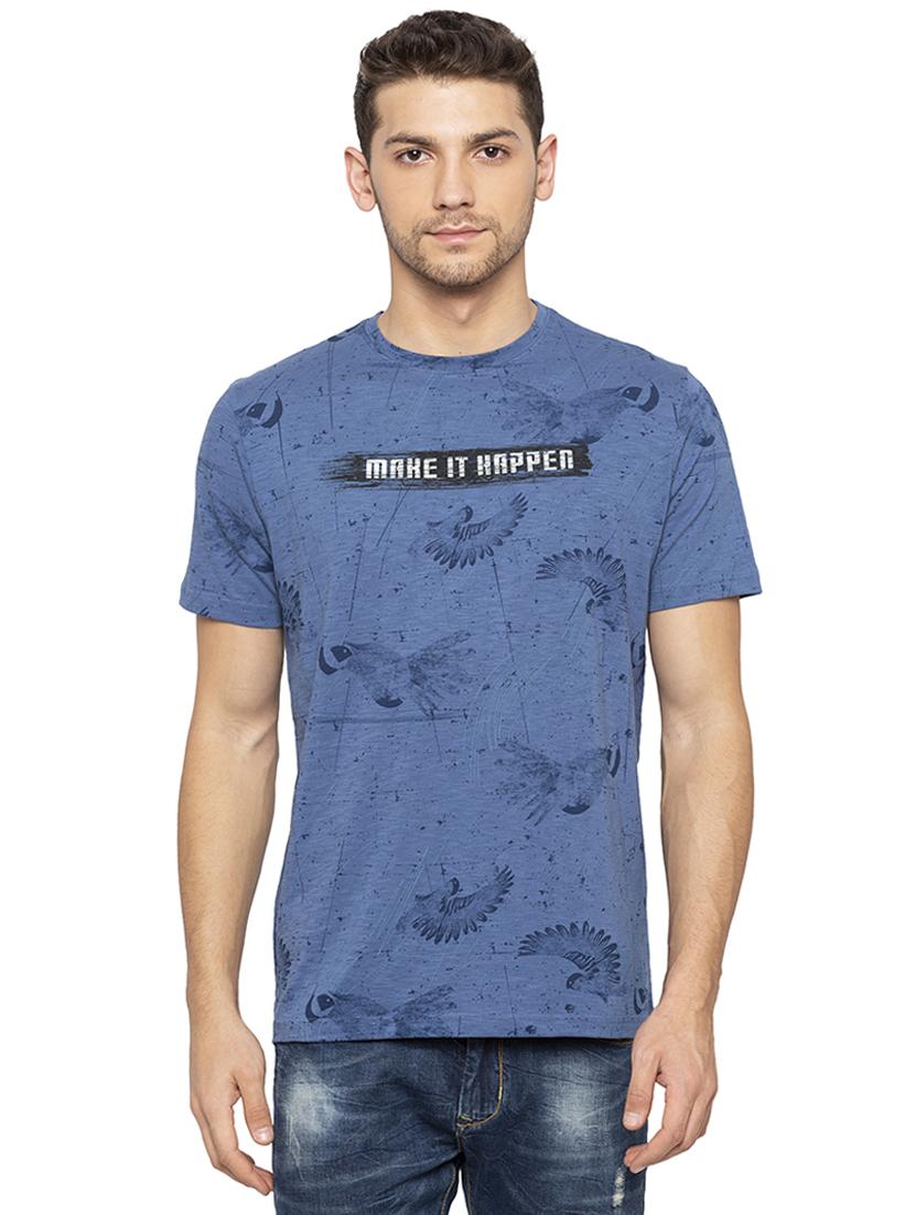 blue all over print t-shirt - 16201631 - Zoom Image - 1