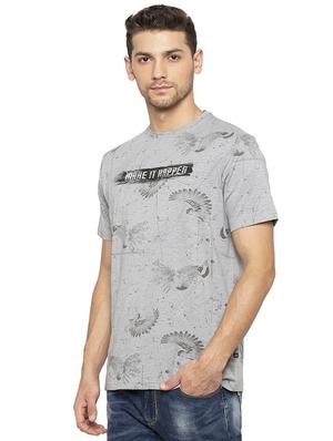 grey all over print t-shirt - 16201632 - Standard Image - 2