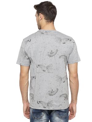 grey all over print t-shirt - 16201632 - Standard Image - 3