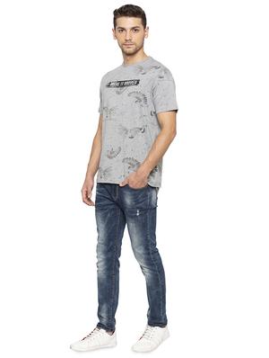 grey all over print t-shirt - 16201632 - Standard Image - 4