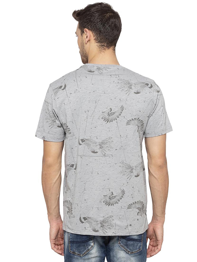 grey all over print t-shirt - 16201632 - Zoom Image - 3