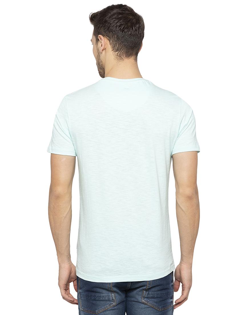 green chest print t-shirt - 16201636 - Zoom Image - 3