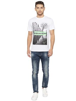 white front print t-shirt - 16201638 - Standard Image - 4