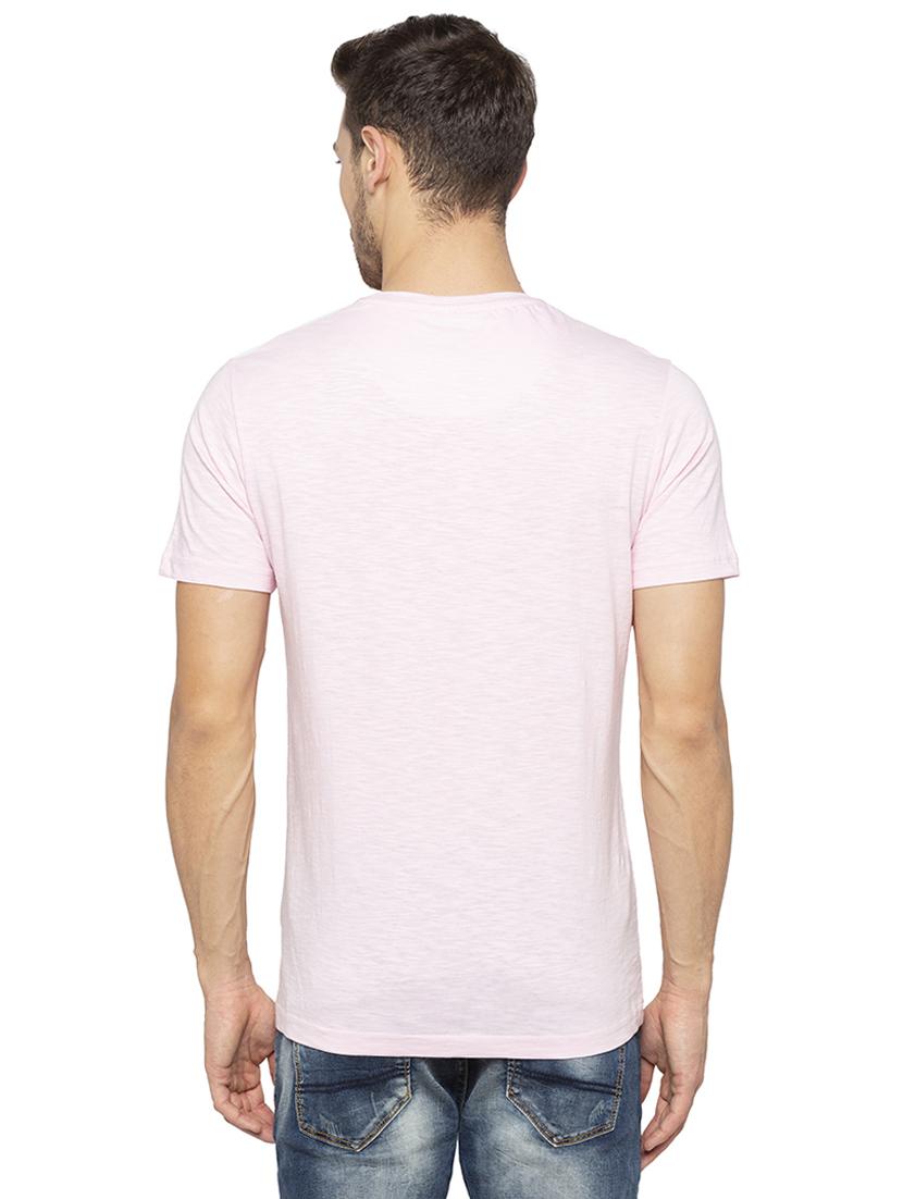 pink chest print t-shirt - 16201640 - Zoom Image - 3