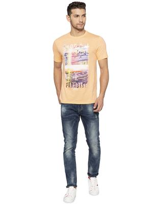 orange front print t-shirt - 16201641 - Standard Image - 4